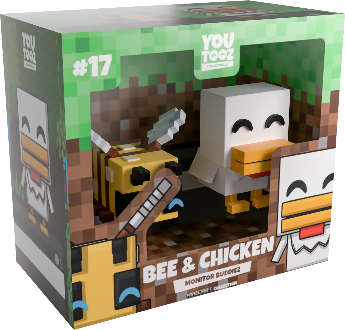 Minecraft Youtooz Monitor Buddiez Bee and Chicken