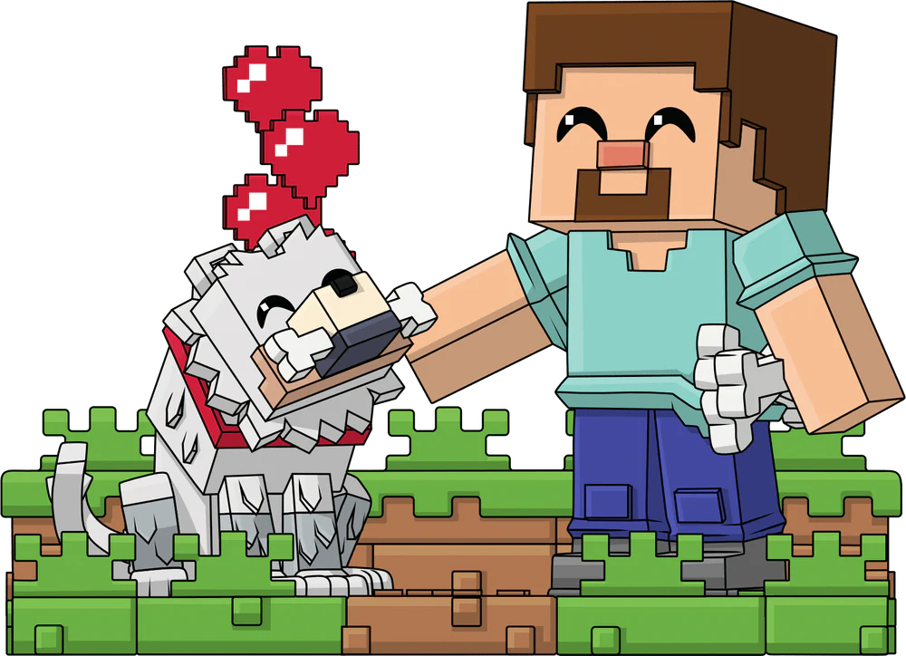 Minecraft Youtooz Vinyl Figure Taming a Wolf
