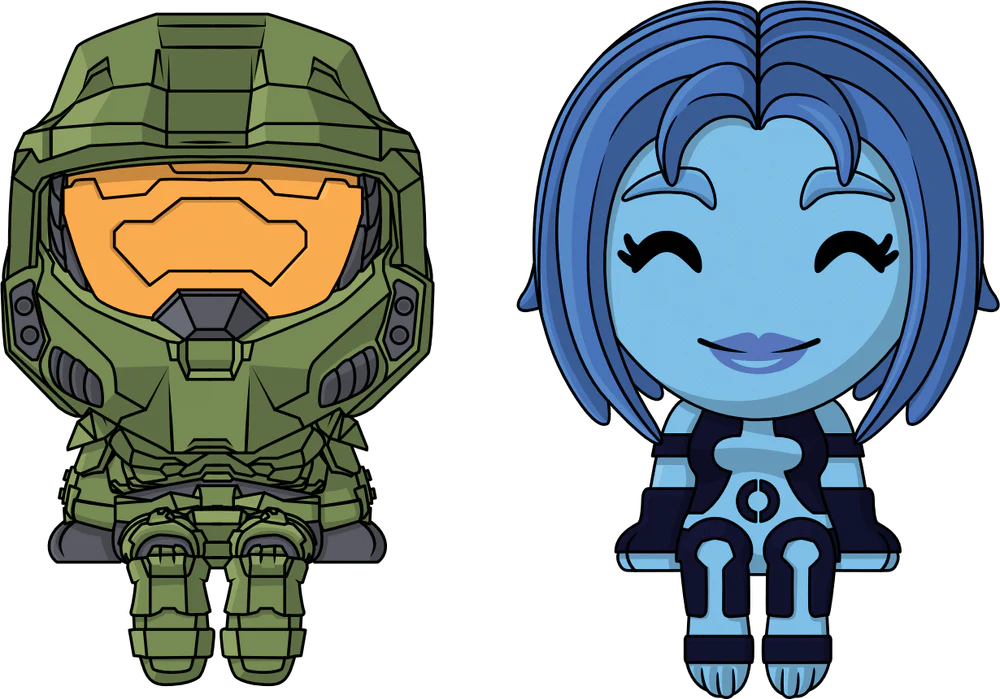 Halo Youtooz Monitor Buddiez Master Chief & Cortana