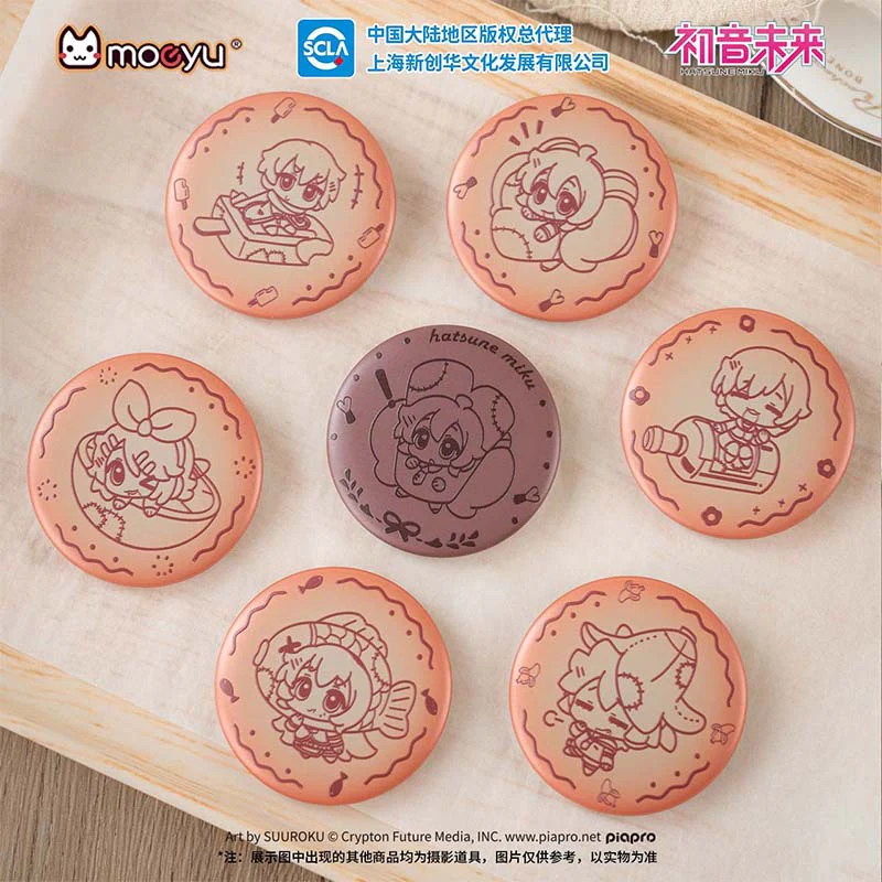 Moeyu - Hatsune Miku AMU Series Embossed Biscuit Pin Badge (Blind Box)