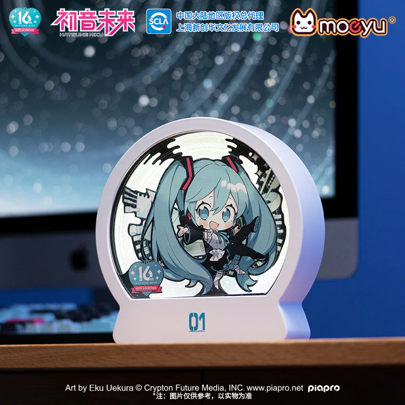 Moeyu - Hatsune Miku 16th Anniversary Paper Sculpture Night Light