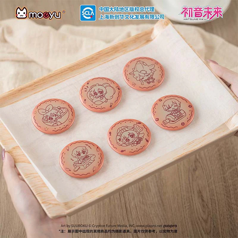 Moeyu - Hatsune Miku AMU Series Embossed Biscuit Pin Badge (Blind Box)