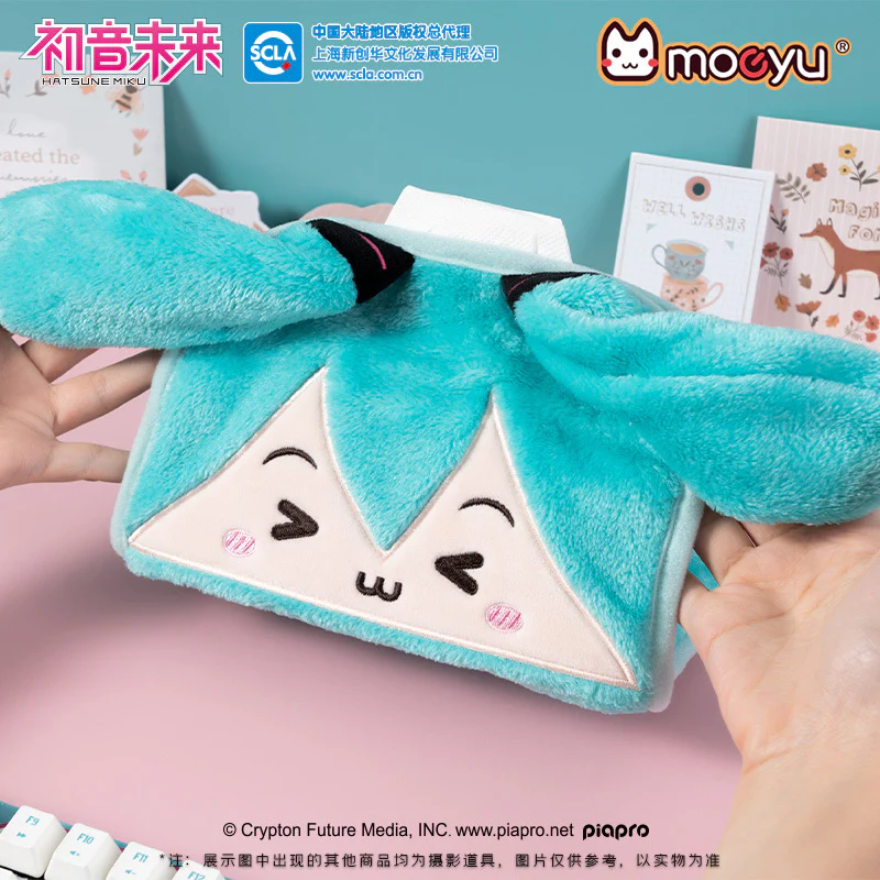 Moeyu - Hatsune Miku Squinting Eyes Series Plush Tissue Paper Box