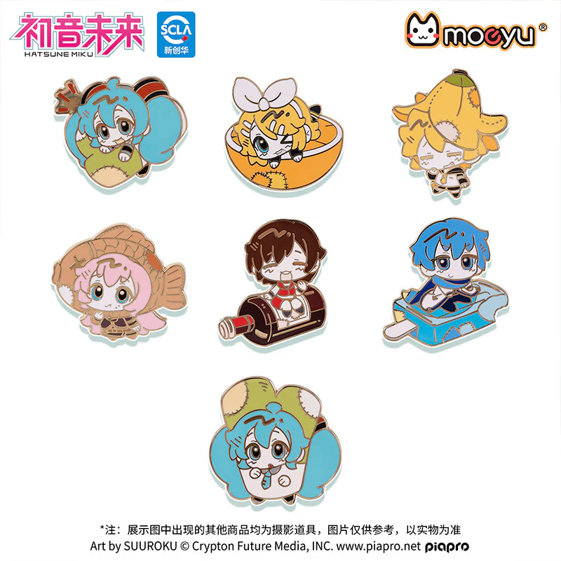 Moeyu - Hatsune Miku AMU Series Metal Enamel Brooch Pins (Blind Box)