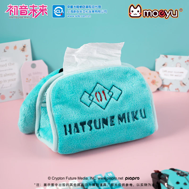 Moeyu - Hatsune Miku Squinting Eyes Series Plush Tissue Paper Box
