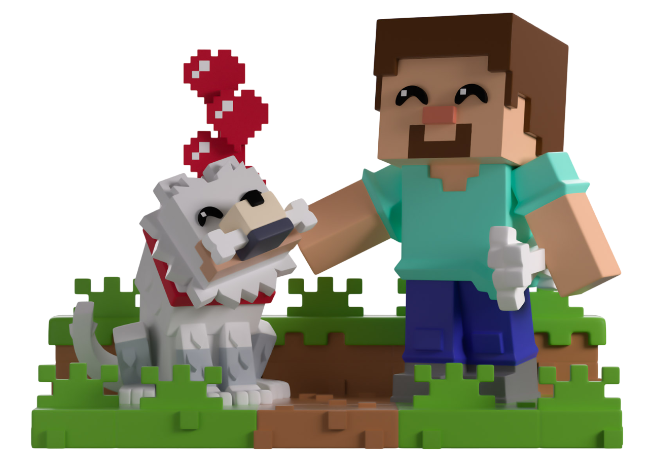 Minecraft Youtooz Vinyl Figure Taming a Wolf