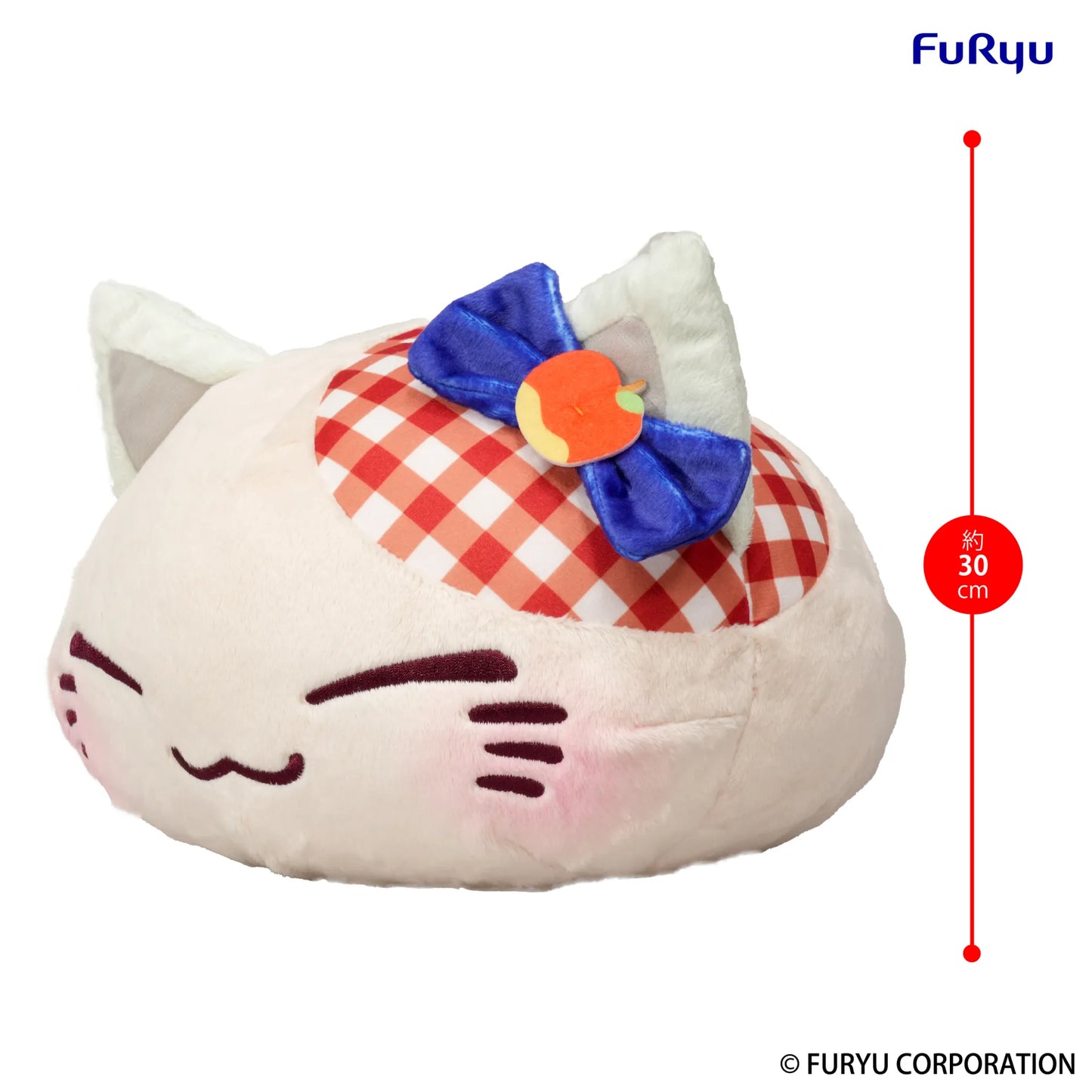 Nemuneko Cat Fruit Big Plush Apple