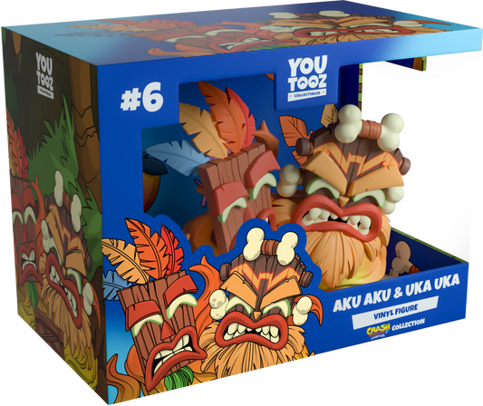 Crash Bandicoot Youtooz Vinyl Figure Aku Aku & Uka Uka
