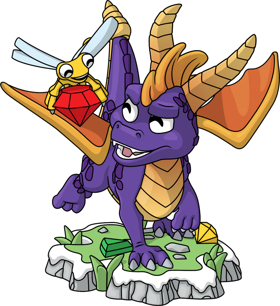 Spyro Youtooz Vinyl Figure Spyro and Sparx