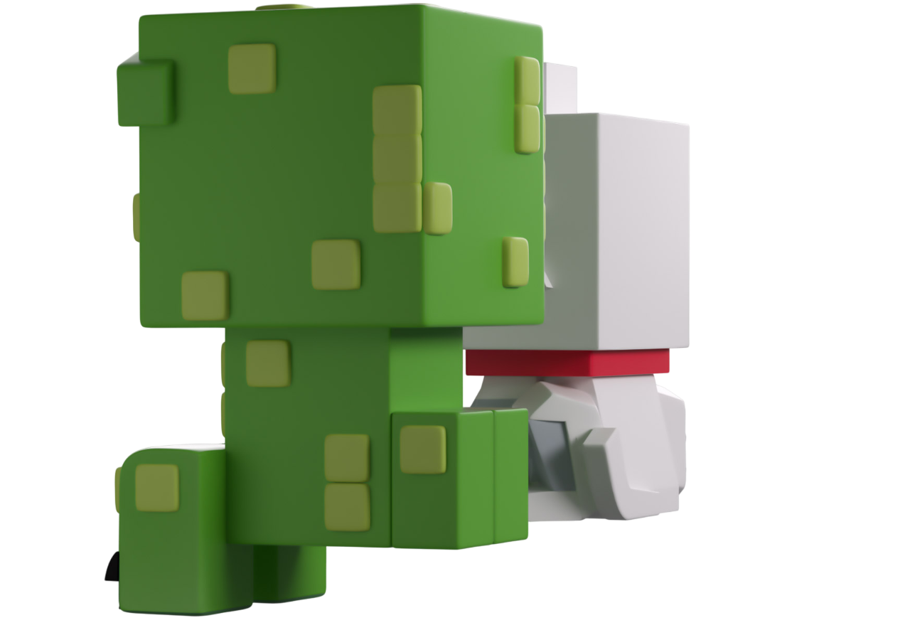 Minecraft Youtooz Monitor Buddiez Wolf and Creeper