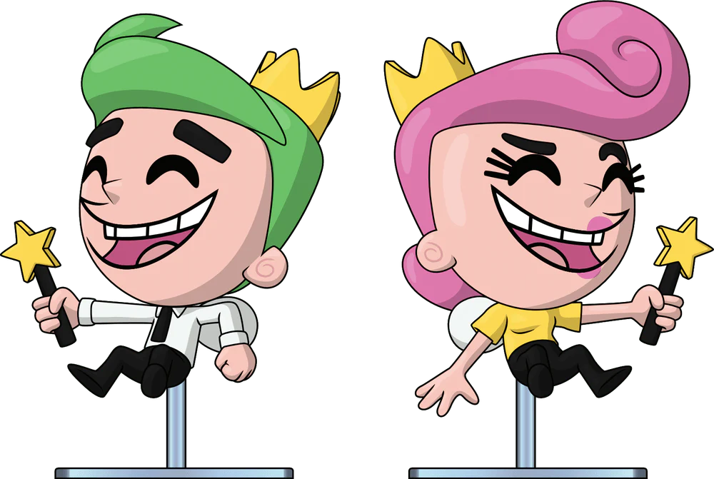 The Fairly Oddparents Youtooz Vinyl Figure Cosmo and Wanda