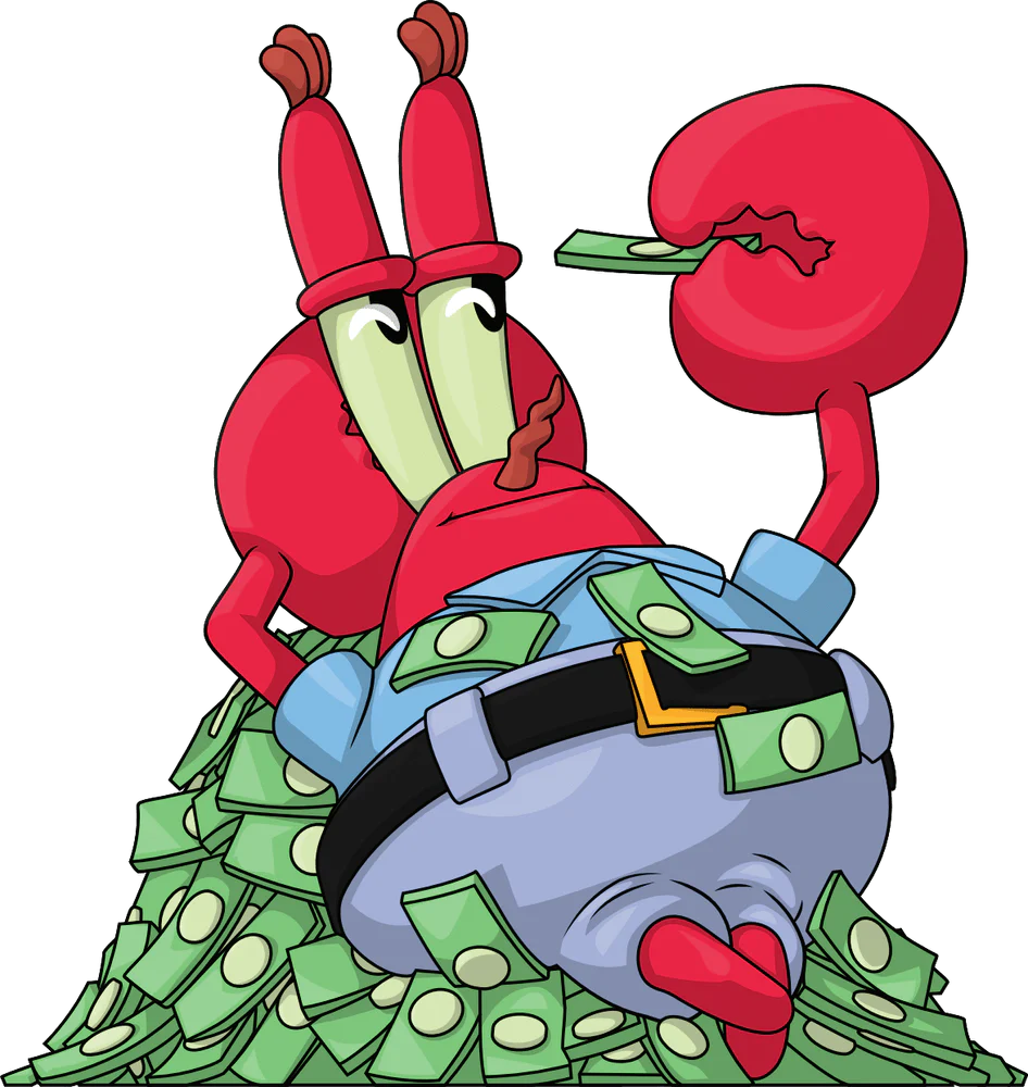 Spongebob Squarepants Youtooz Vinyl Figure Mr Krabs Pile'O'Money