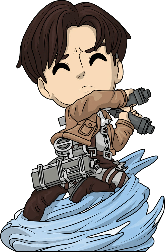Attack on Titan Levi Ackerman Spinning Youtooz Vinyl Figure | Anime Emporium