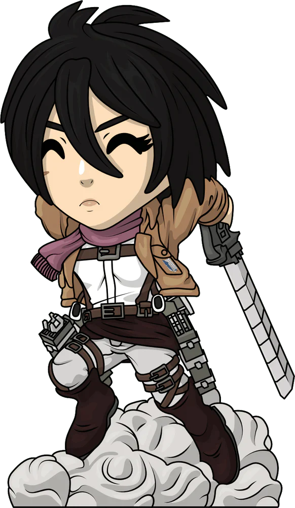 Attack on Titan Youtooz Vinyl Figure Mikasa Akerman Attacking