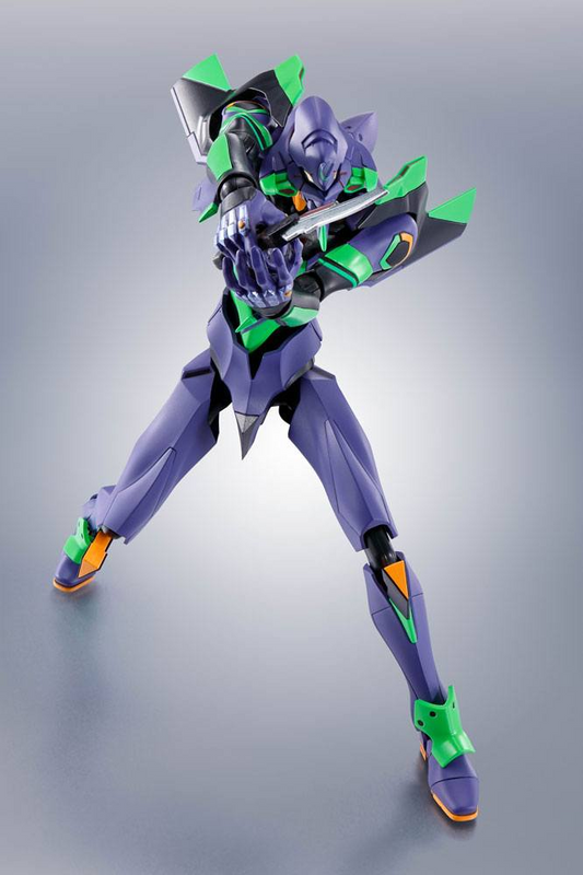 Evangelion: 3.0+1.0 Thrice Upon a Time Robot Spirits Action Figure Side EVA Evangelion Test Type-01 + Spear of Cassius Renewal Color Edition
