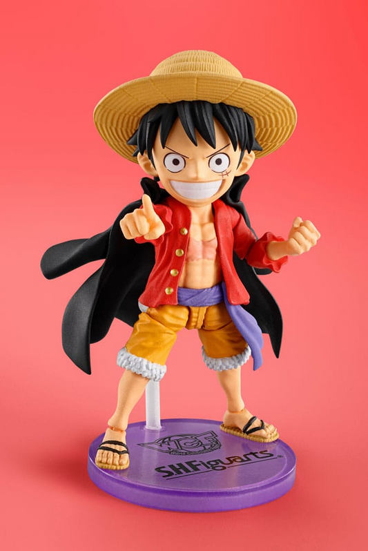 One Piece World Collactable Figures x S.H Figuarts Monkey D Luffy