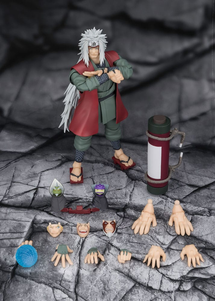 Naruto Shippuden S.H. Figuarts Jiraiya Hidden Leaf Heroic Master Sage (Sage Mode Set)
