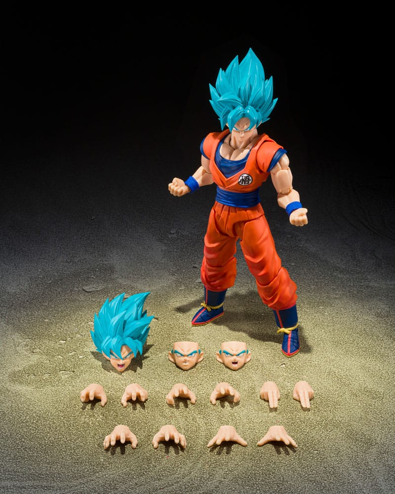 Dragon Ball Super S.H. Figuarts Super Saiyan God Super Son Goku (Blue power transcending Limits)