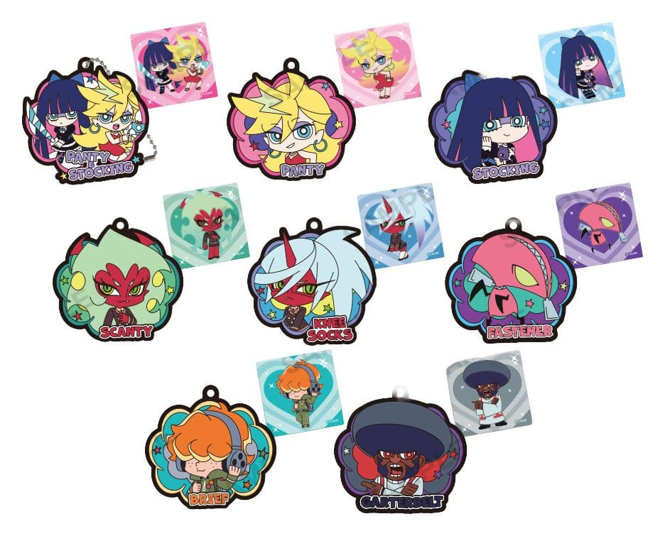 Panty & Stocking with Garterbelt Blind Box Keychain Bag Charms Vol. 1 - (Complete Box)