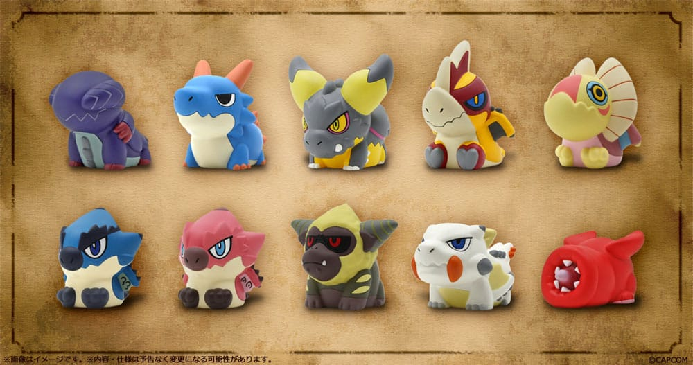 Monster Hunter Figure Builder Trading Figures 3 - 5 cm Finger Puppet Monster Hunter Vol. 2 - (Complete Box)
