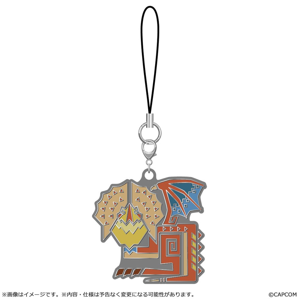 Monster Hunter Wilds Metal Keychains Monster Icon - (Complete Box)