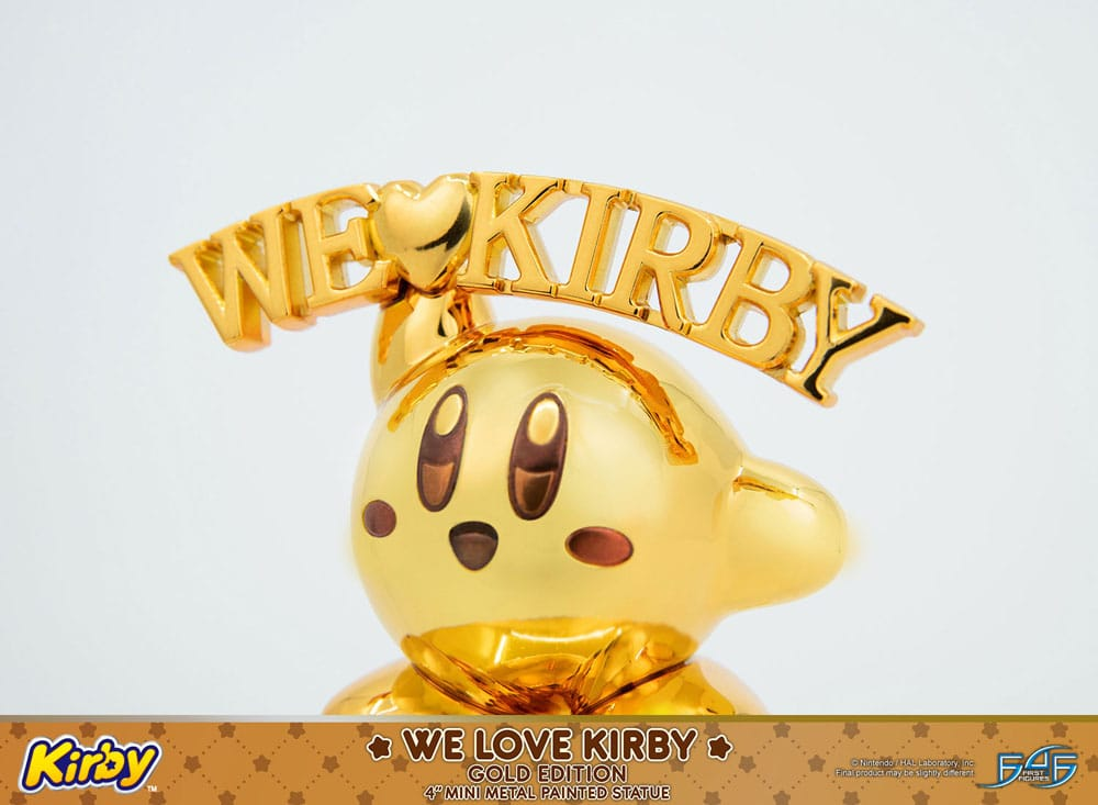 Kirby DieCast Statue We Love Kirby Gold Edition