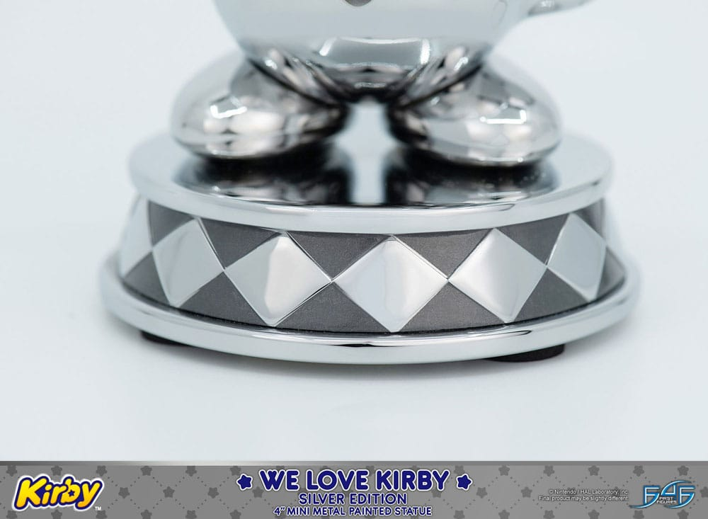 Kirby DieCast Statue We Love Kirby Silver Edition