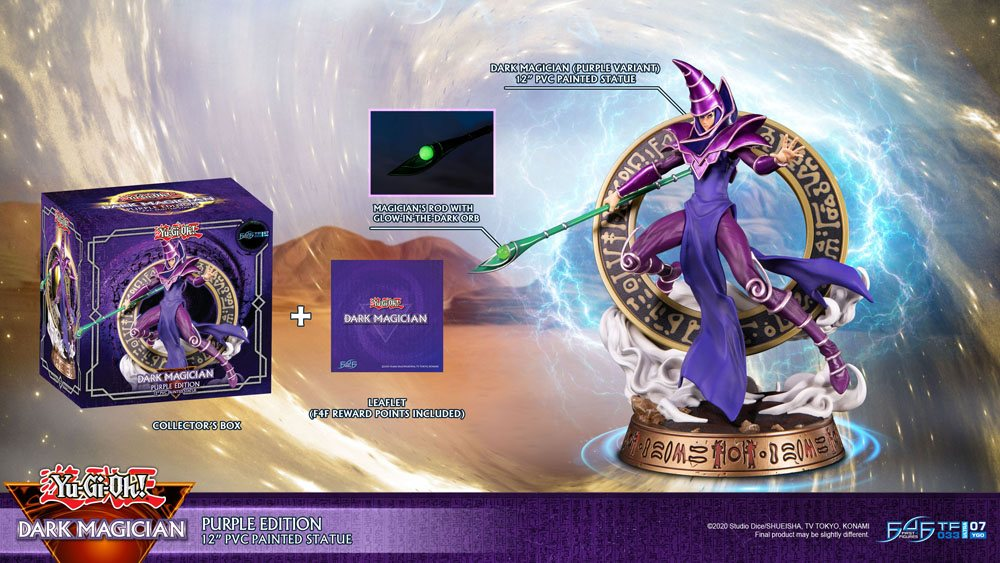 Yu-Gi-Oh! Statue Dark Magician Purple Version