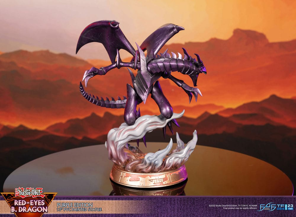 Yu-Gi-Oh! Statue Red-Eyes Black Dragon Purple Colour