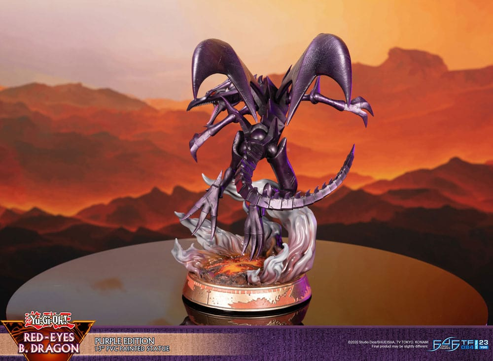 Yu-Gi-Oh! Statue Red-Eyes Black Dragon Purple Colour