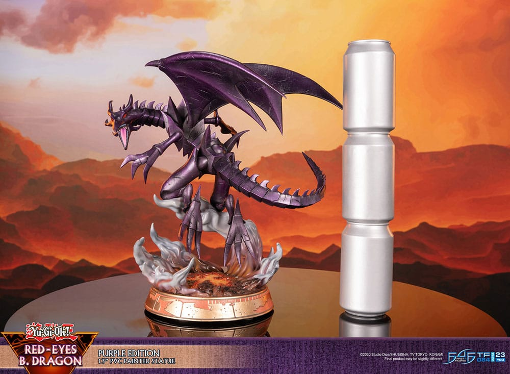 Yu-Gi-Oh! Statue Red-Eyes Black Dragon Purple Colour