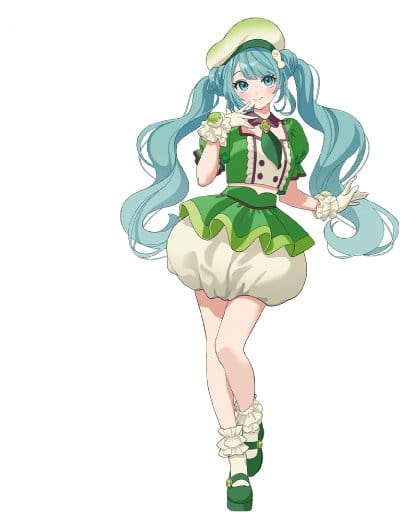 Vocaloid FuRyu Kuji Hatsune Miku x Tirol Choco Collaboration Matcha Mochi Ver