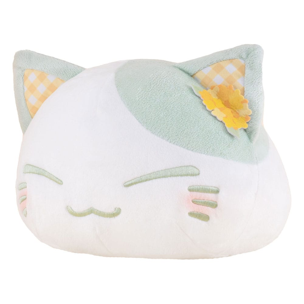 Nemuneko Plush Rape Flower Pattern Ear Decoration Green Cat