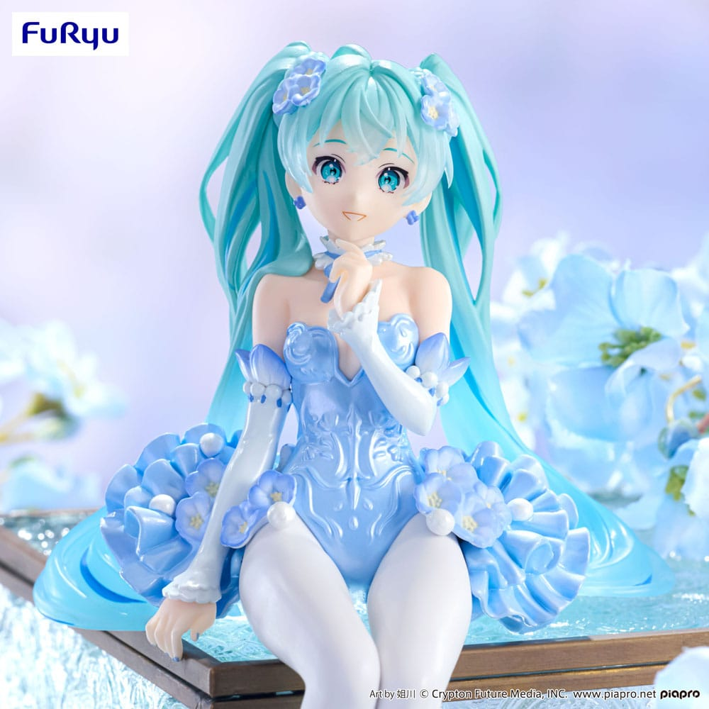 Hatsune Miku Noodle Stopper Flower Fairy Nemophila Pail Blue Color