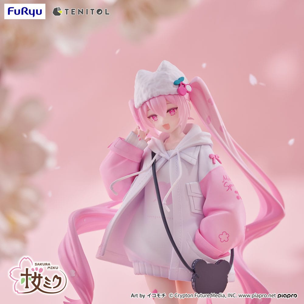 Hatsune Miku Tenitol Statue Sakura Miku Cool Style (Petit)