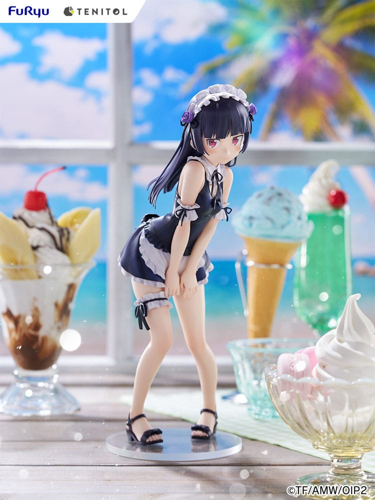 Oreimo Tenitol Tall Statue Kuroneko swimsuits Maid Ver