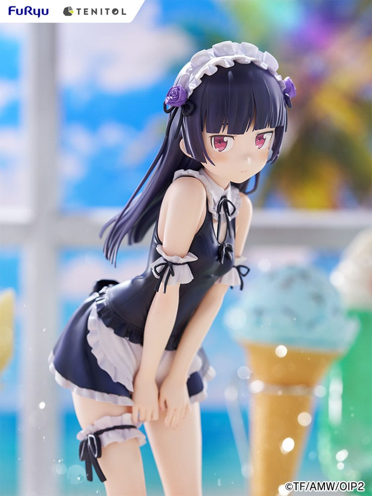 Oreimo Tenitol Tall Statue Kuroneko swimsuits Maid Ver