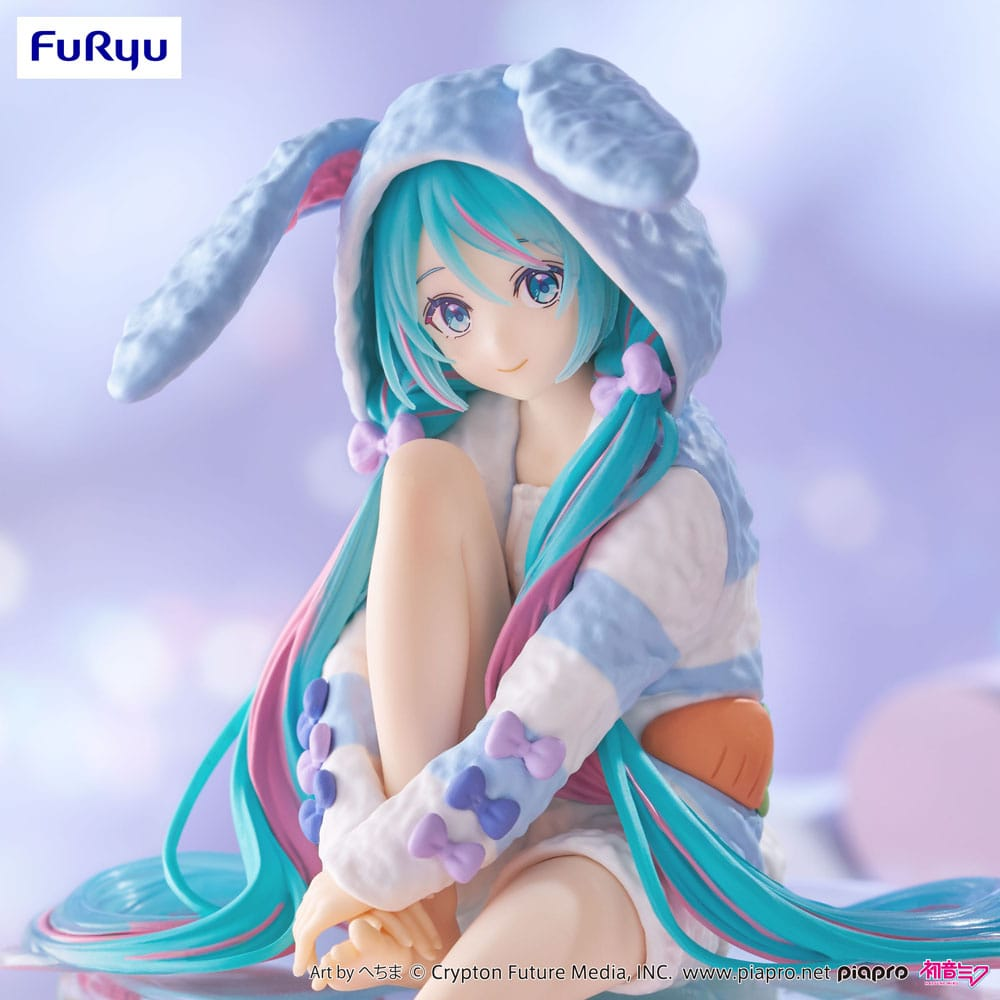 Hatsune Miku Noodle Stopper Hatsune Miku Rabbit Ear Hood Pajama Blue Color Ver