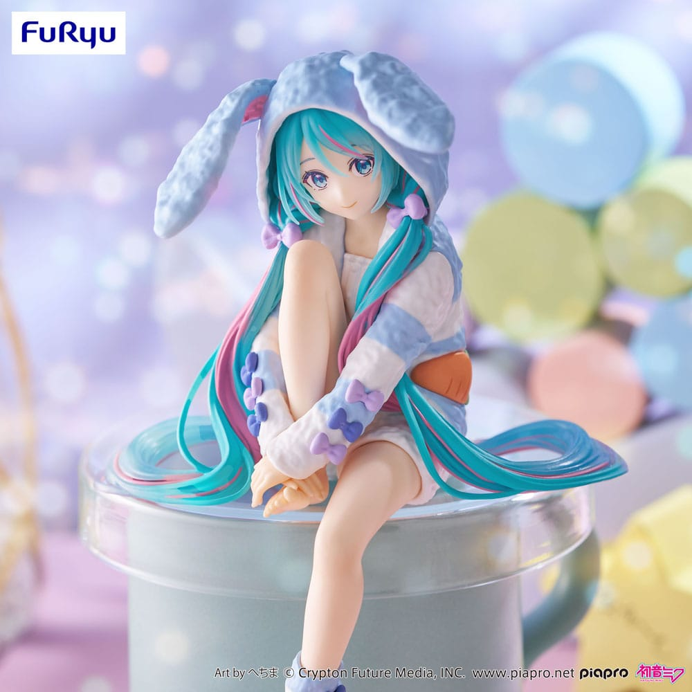 Hatsune Miku Noodle Stopper Hatsune Miku Rabbit Ear Hood Pajama Blue Color Ver