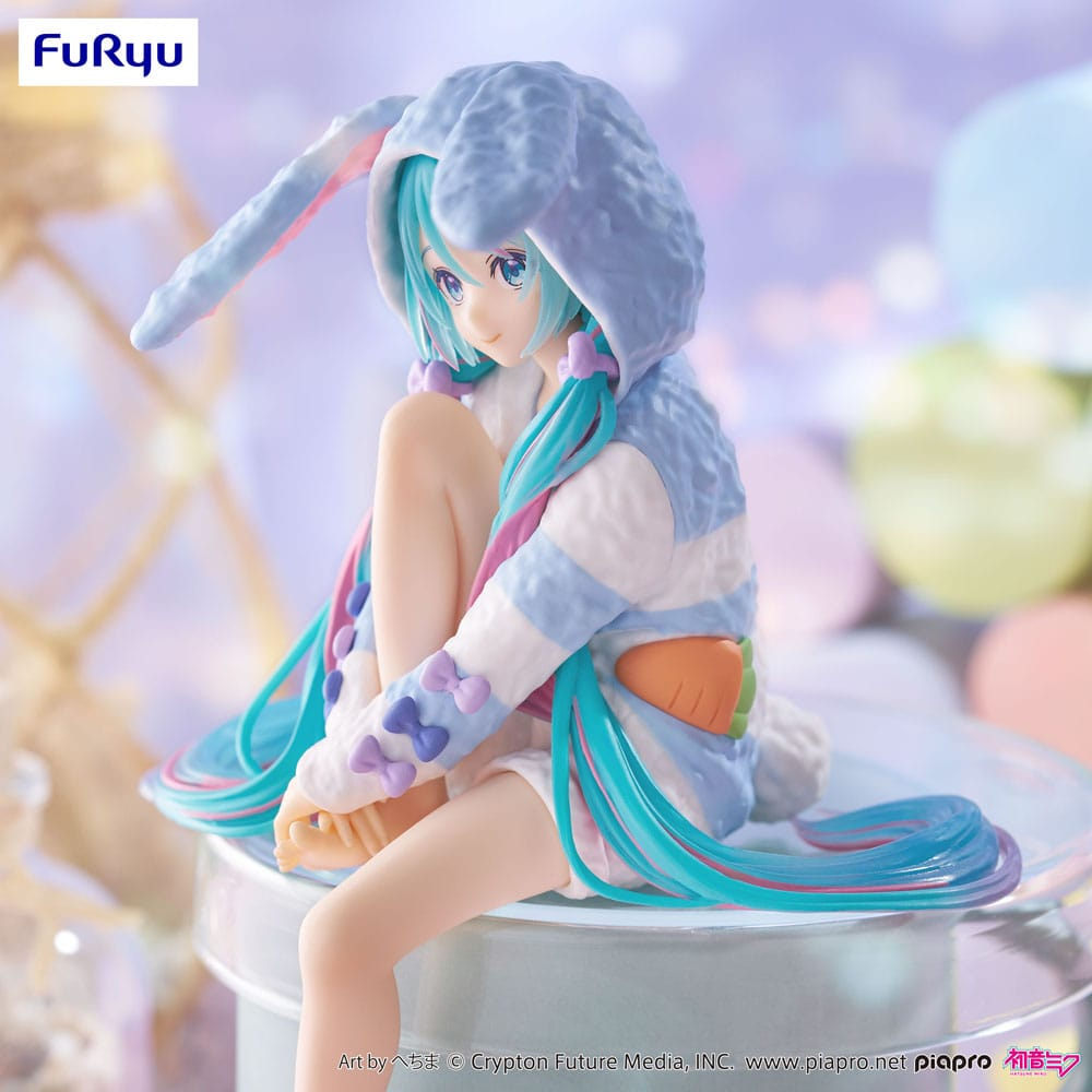 Hatsune Miku Noodle Stopper Hatsune Miku Rabbit Ear Hood Pajama Blue Color Ver