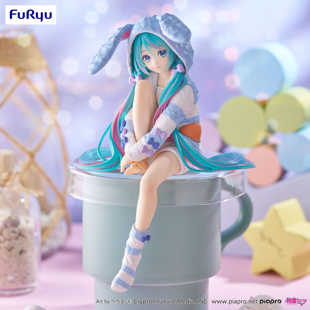 Hatsune Miku Noodle Stopper Hatsune Miku Rabbit Ear Hood Pajama Blue Color Ver