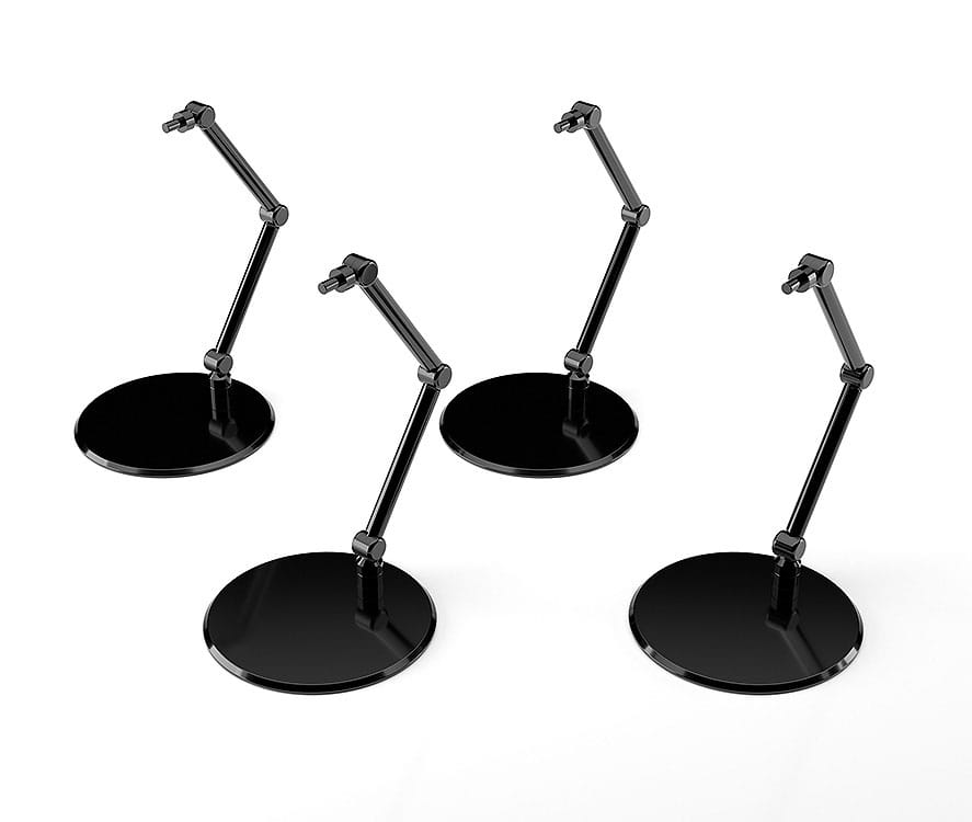 The Simple Stand Mini Nendoroid More for Mini Figures & Models mini Black 4 per-Pack