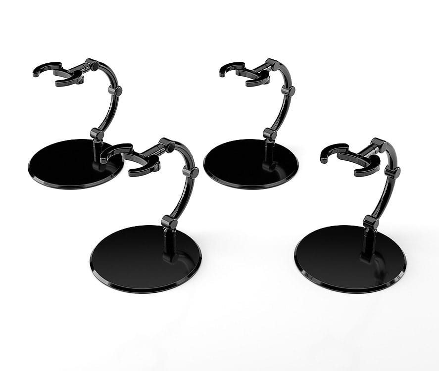 The Simple Stand Mini Nendoroid More for Mini Figures & Models mini Black 4 per-Pack