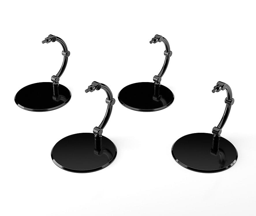 The Simple Stand Mini Nendoroid More for Mini Figures & Models mini Black 4 per-Pack
