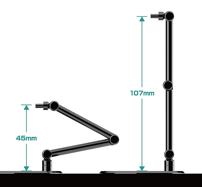 The Simple Stand Mini Nendoroid More for Mini Figures & Models mini Black 4 per-Pack