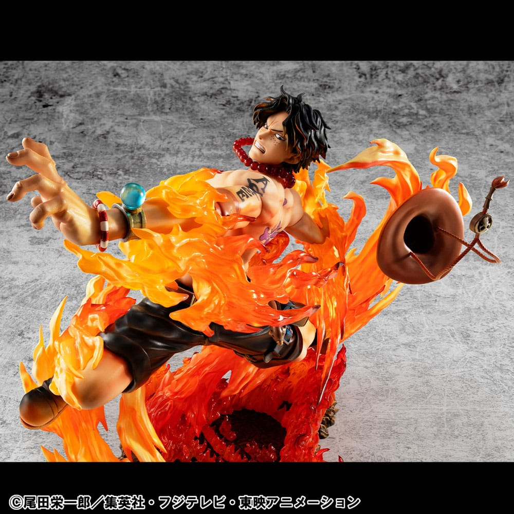 One Piece Portrait Of Pirates NEO-Maximum Statue Portgas D. Ace 15th Anniversary Super Limited Reprint Ver