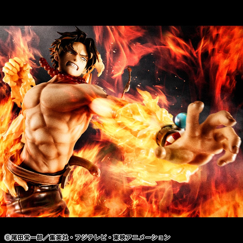 One Piece Portrait Of Pirates NEO-Maximum Statue Portgas D. Ace 15th Anniversary Super Limited Reprint Ver
