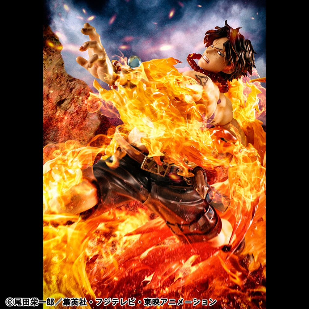 One Piece Portrait Of Pirates NEO-Maximum Statue Portgas D. Ace 15th Anniversary Super Limited Reprint Ver