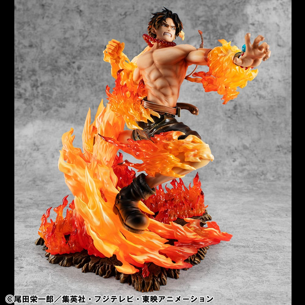 One Piece Portrait Of Pirates NEO-Maximum Statue Portgas D. Ace 15th Anniversary Super Limited Reprint Ver