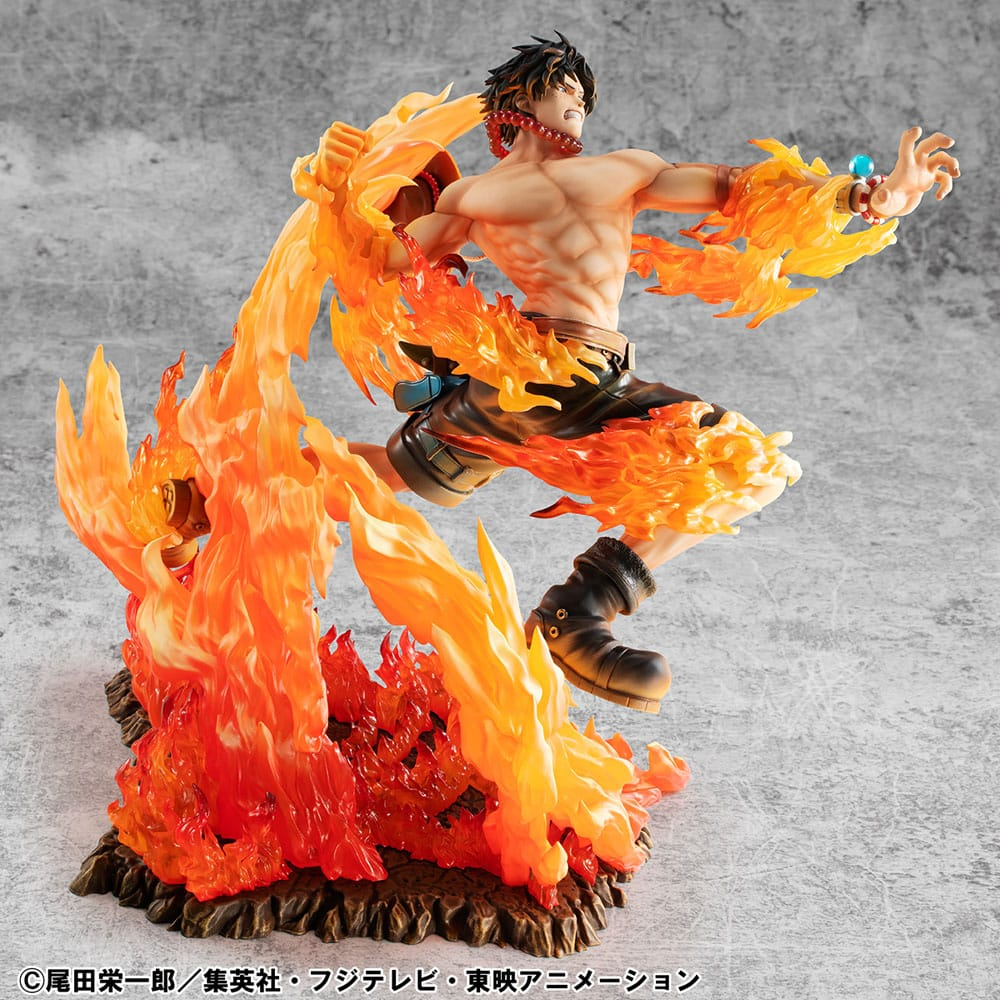 One Piece Portrait Of Pirates NEO-Maximum Statue Portgas D. Ace 15th Anniversary Super Limited Reprint Ver